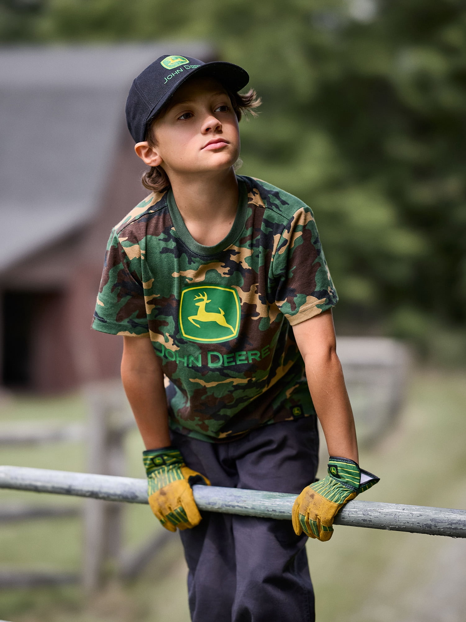 John Deere Boy's Short Sleeve Graphic Crewneck T-Shirt, Sizes 4 - 18