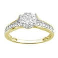 thumbnail image 4 of Forever Bride 1/3 Carat Diamond Composite Bridal Ring Set in 10K Yellow Gold (I-J, I2-I3), 4 of 6