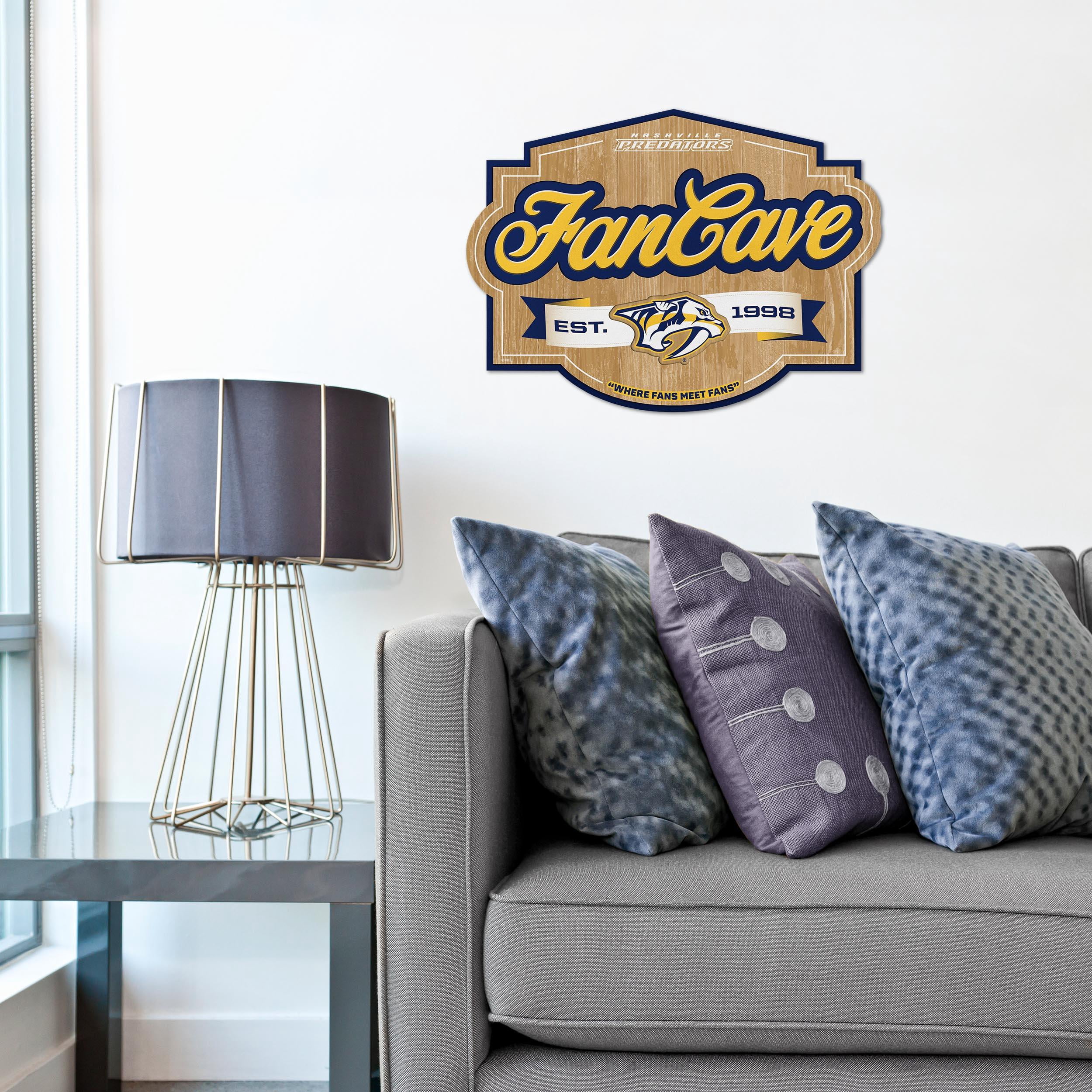 YouTheFan NHL Nashville Predators Fan Cave Sign