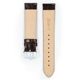 thumbnail image 3 of Hirsch Crocograin Bonded Leather Watch Strap - Brown - M - 14mm - Gold Buckle, 3 of 9
