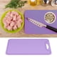 thumbnail image 1 of Tabla de cortar de silicona Ccdes, tabla de cortar flexible de silicona de grado alimenticio, para uso doméstico en la cocina, color morado, 1 of 8