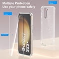 thumbnail image 4 of for Samsung Galaxy S23 Plus Case Glitter Clear with Screen Protector[2 Pack], [Military Protection] Bling Sparkly Cute Bumper Shockproof Slim Cover for Women Girls, 4 of 7