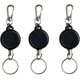 thumbnail image 1 of Retractable Key Chain,3 Pack Stainless Steel Wire Rope Retractable Badge Holder Keychain, Anti Lost Keyring Spring Snap Key Chain Clip for Key Lanyard, 1 of 4