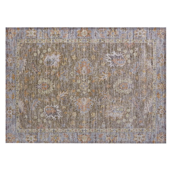 Dalyn Rugs Machine Washable Indoor/Outdoor Chantille ACN2104 Brown 1'8" x 2'6" Rug