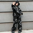 thumbnail image 4 of Generic Girls Fall Spring Long Sleeve Hoodie Sweatshirt and Sweatpant Clothing Sets with Pockets Teen Girls Sweatsuits 2pcs Outfits Oversized Hoodie and Sweatpants Set, 4 of 9