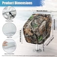 thumbnail image 7 of KUIFORTI Camo Hunting Boat Seat Cover Waterproof Easy to Install Outdoor Pontoon Captain Boat Bench Chair Cover Dust Resistant Boat Chair Protector for Outdoor Yacht Ship Fishing, 7 of 7
