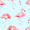 Let's Flamingle, variant on Goose Parade Zipper One Piece Pajama