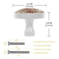 thumbnail image 3 of 4 Pcs Leopard Texture Knobs for Kitchen Cabinet Cupboard Dresser Bookcase Drawer Pulls Handles Round Home Decor, 3 of 5