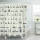 thumbnail image 1 of ABPHQTO Skyline Vector Line Capital City Collection Set Damasco Bagdad Madrid Cortina de Ducha 160x180 cm, 1 of 1