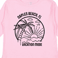 thumbnail image 4 of Inktastic Summer Vacation Mode Naples Beach Florida Boys or Girls Long Sleeve Toddler T-Shirt, 4 of 5