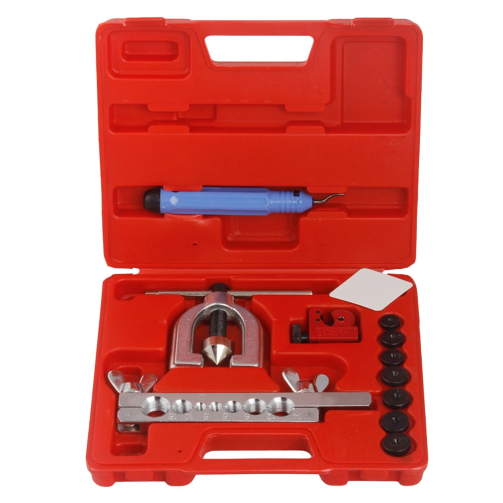 NUOLUX 1 Set Metric Double Flaring Brake Line Tool Kit with Mini Pipe