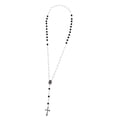 thumbnail image 4 of Moda Para Mujer Para Hombre 8 Mm Perlas Suéter De Cadena Larga Cruz Blanco negro Yuyangstore Collar pendiente, 4 of 8
