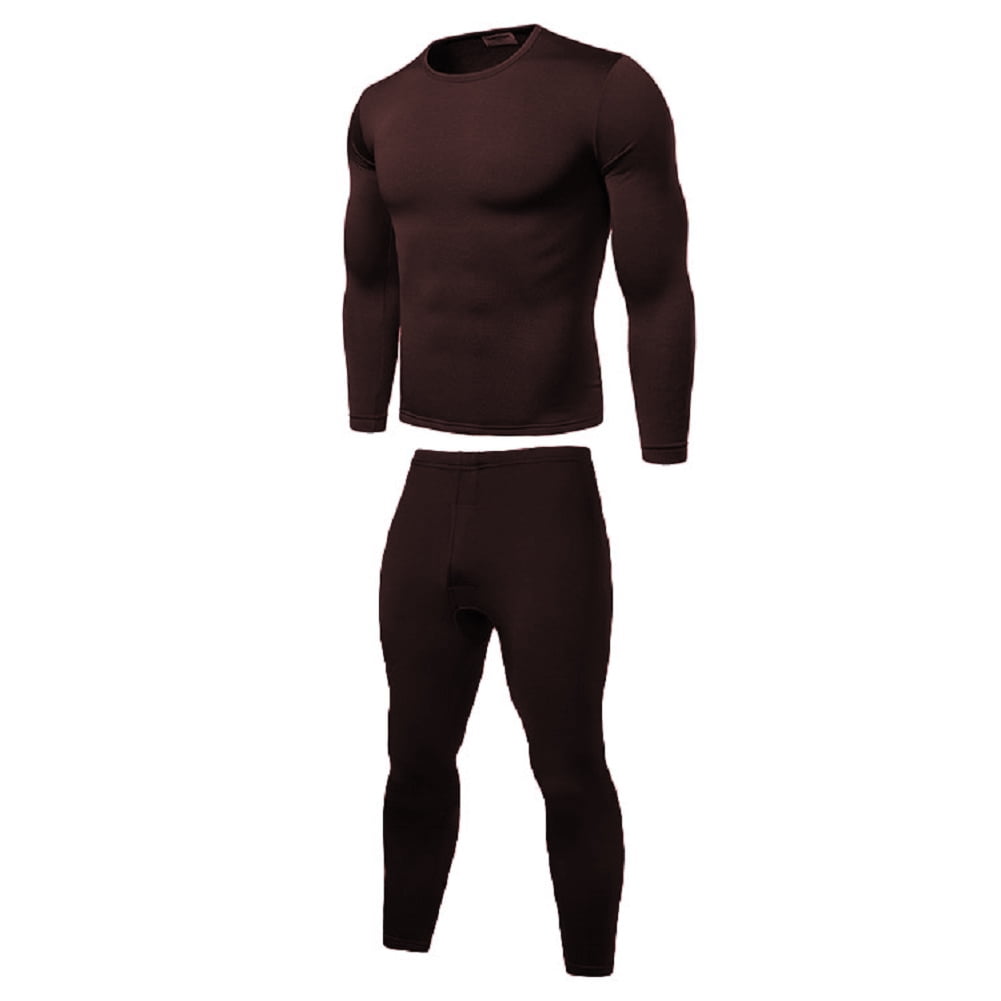 Mens Winter Underwear Base Layer Compression Long Johns Thermal Top & Bottom Set 