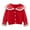 Red 1, variant on Annhoo Baby Girls Sweaters Cute Collared Long Sleeve Knitted Outwear Toddler Button down Floral Embroidered Coats