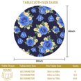 thumbnail image 3 of Pioneer Flower Floral Print Pattern Round Tablecloth 60 X 60 Inch, Wrinkle Resistant Wipeable Table Cloth for Kitchen Dining Picnic Patio Party, 3 of 6