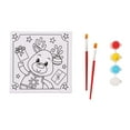 thumbnail image 4 of Christmas PYO Canvas Deer Set for Kids PYO Paint with Two Brushes and Four Paint Pots Holiday Time, 4 of 7