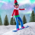 thumbnail image 2 of The Elf on The Shelf Action Set: Magi-Freez Swish and Sleigh Snowboarder, Magi-Freez Holly Jolly Skateboarder & Glide n' Go Glider, 2 of 8