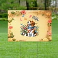 thumbnail image 2 of Beagle Celebrates Celebrates Spring and Enjoys a Happy Easter Yard Sign Beagles Dog Lover Gifts Idea Outdoor Home Lawn Garden Porch Decor - 02001, 2 of 5