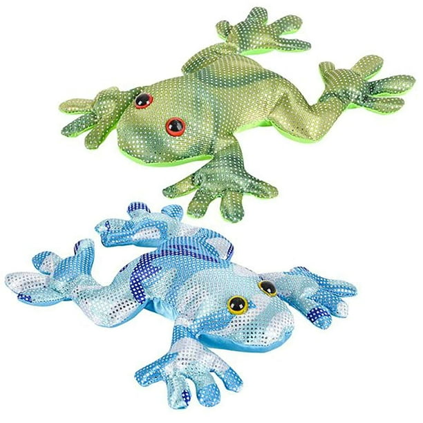Set of 2 Frog Sand Filled Animal Toy Heavy Weighted Sandbag Animal