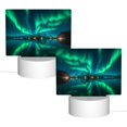 thumbnail image 2 of Hirioo Northern Lights for Rectangular Acrylic with Night Light Best Gifts for Lover Girl Mom, Valentine's Day Anniversary Birthday Wedding Present, 2 of 9