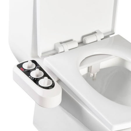 Costway Fresh Water Dual Spray Hot/Cold Water Non-Electric Mechanical Bidet Toilet (Best Price Bidet Toilet Seat)