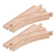 thumbnail image 2 of Accesorios de vías de trenes de madera de 2 piezas Piezas de vía de ferrocarril de juguete educativa para niños Compatibles con el tren Thomas Double Pin, 2 of 8