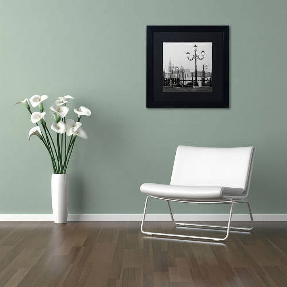 Trademark Fine Art "Venezia IV" Canvas Art by Alan Blaustein, Black Matte, Black Frame