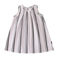 thumbnail image 1 of Robes pour Petites Filles à Rayures Verticales Sans Manches Robe Décontractée en Simpe Taille 5-6T, 1 of 9