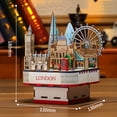 thumbnail image 4 of Walking in London Wooden Music Box 3D Puzzle Building Model Toy for Xmas Gifts, 4 of 7