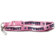 Dallas Cowboys Lanyard - Breakaway with Key Ring - Pink