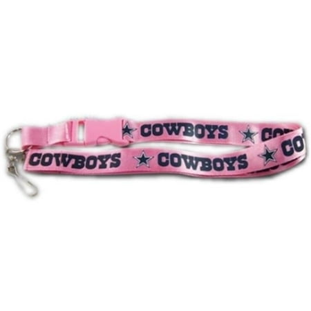 Dallas Cowboys Lanyard - Breakaway with Key Ring - Pink