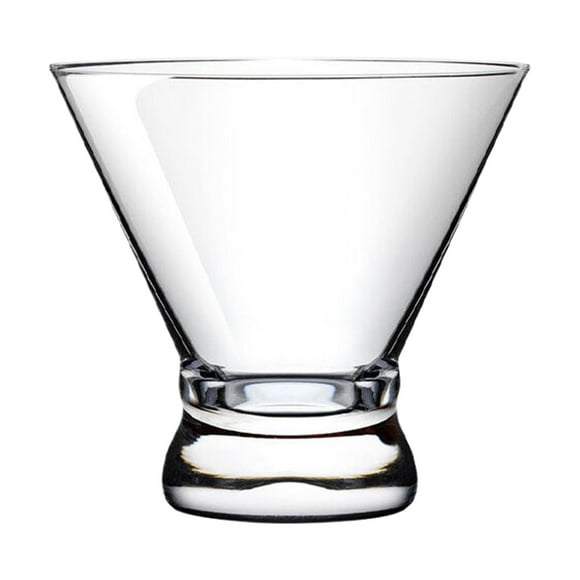 Cocktail Glasses Set, Yoaney Transparent Stemless Martini Glass Reusable Plastic Wine Glass Set Suitable for Bar Party, A