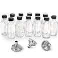 thumbnail image 1 of Botellas de vidrio AOZITA de 60 ml con tapas y embudos, paquete de 12, 1 of 9