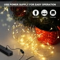 thumbnail image 3 of Luces de hadas 12m 120 LED Cadena de luces USB IP65 Impermeable Blanco cálido para Navidad, Boda, In Tomshoo  Luces de cadena, 3 of 7