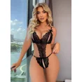 thumbnail image 3 of Ropa interior sin entrepierna para mujer, lencería Sexy erótica, ropa interior porno, ropa de dormir Sexual más sujetador abierto en la entrepierna, ventas al por mayor, 3 of 5