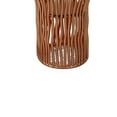 thumbnail image 4 of Metal Pillar Candle Holder with Wavy Wires, Rose Gold- Saltoro Sherpi, 4 of 5