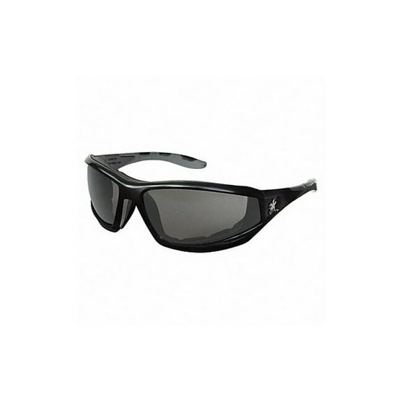 Mcr Safety Safety Glasses, Gray, Anti-Fog, Black 22JJ50