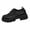 Black, variant on QQAMB Women's Lace-Up Chunky-Heeled Oxford Shoes Slip-On Chunky-Heeled Slip-Ons Anti-Slip Business Casual Dress Shoes for Office Work Loafers