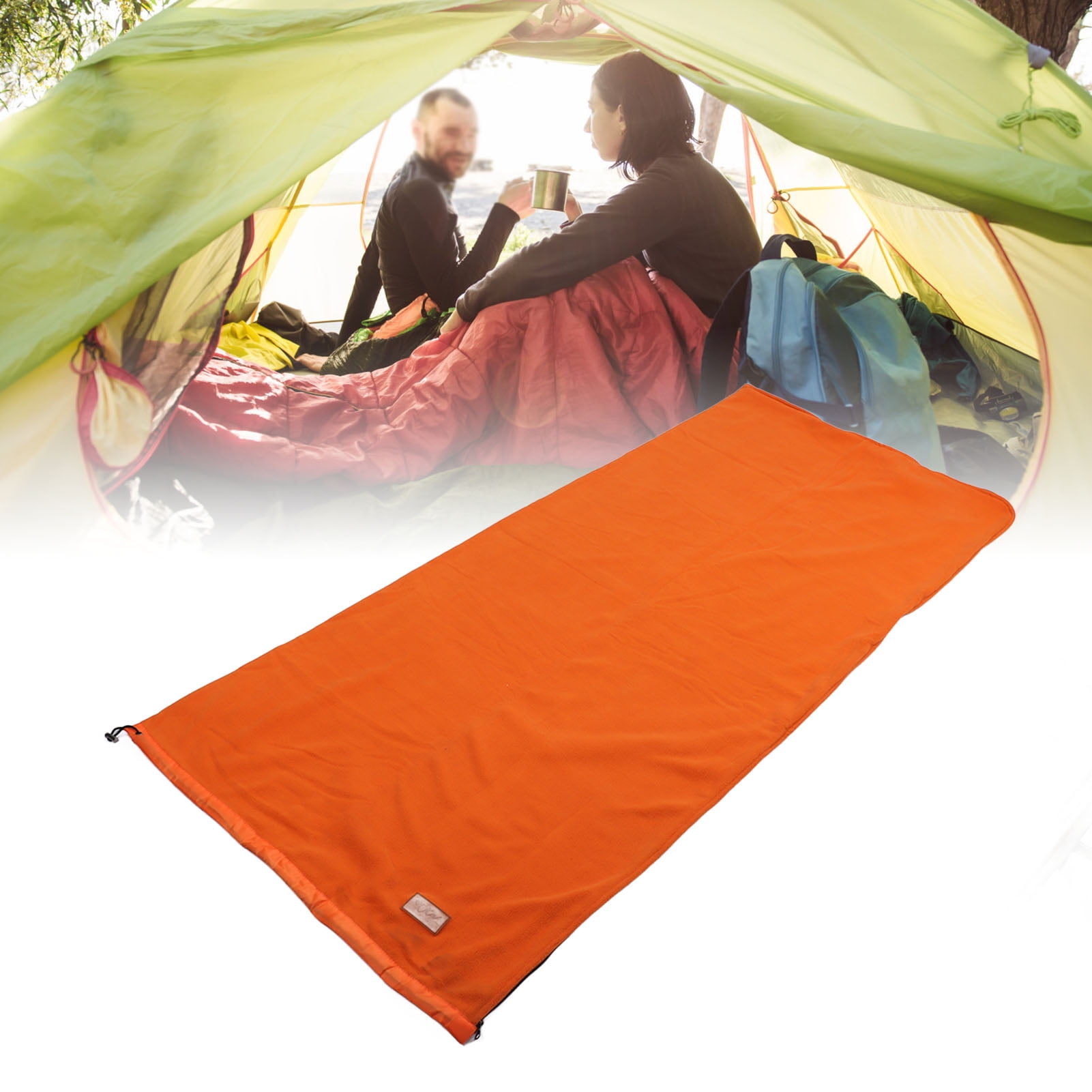 Super Thick Fleece Sleeping Bag Liner Soft Blanket for Camping Travel Backpacking