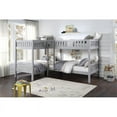 thumbnail image 3 of Pemberly Row Transitional Wood Corner Bunk Bed with Twin Trundle in Gray, 3 of 4