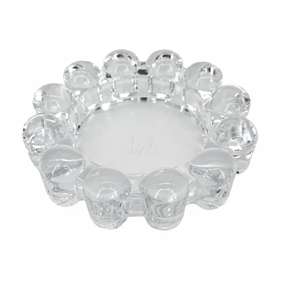 Plato para velas Alice Lane Original Bubble Glass, transparente