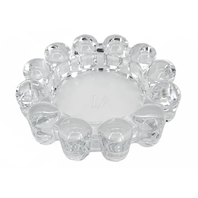 Plato para velas Alice Lane Original Bubble Glass, transparente