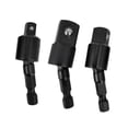 thumbnail image 2 of 3pcs 360  degree rotatables 1/4 "3/8" 1/2 "Sockets de control negro, 2 of 8