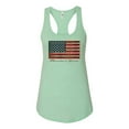 thumbnail image 2 of Wild Bobby, American Game Flag Baseball Bat Ball, Sports, Women Racerback Tank Top, Mint, Medium, 2 of 3