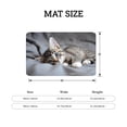 thumbnail image 4 of FJPT Non Slip Flannel Floor Mat Kitchen Mat With Cute Kitten Design For Bathroom Kitchen Bedroom Decor 31.5x19.7 inch, 4 of 5