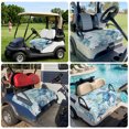 thumbnail image 6 of Golf Cart Seat Covers for 2 Seater,Blue Coastal Turtle Soft Microfiber Cart Seat Towel Blanket,Summer Beach Coral Nautical Absorbent Breathable Non Slip Bench Seats Protector for Golf Course 51"x31", 6 of 9