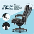 thumbnail image 5 of La-Z-Boy LZB48961A Big & Tall Wood Executive Chair, Black, 5 of 7
