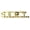 Gold, variant on Hero's Pride S.E.R.T. Die Struck Letters, Gold Finish, 3/8" High, Pair with Clutch Backs