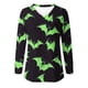 thumbnail image 5 of Ailaofu Ladies Long Sleeve Halloween and Christmas Decorative Basic V-Neck Casual Shirt Fashion Tops, 5 of 5