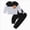 A61-Black, variant on Toddler Baby Boy Fall Winter Outfits 6 12 18 24 Months 2T 3T 4T Long Sleeve Crew Neck Patchwork Pullover Sweatshirt and Joggers Pants Clothes Set,Black,6-9 Months